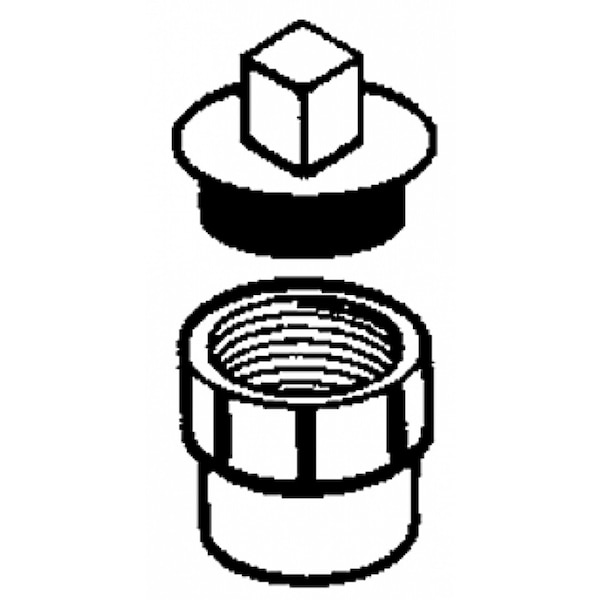 1.5 In. X 1.5 In. ABS Fitting Co Adapter